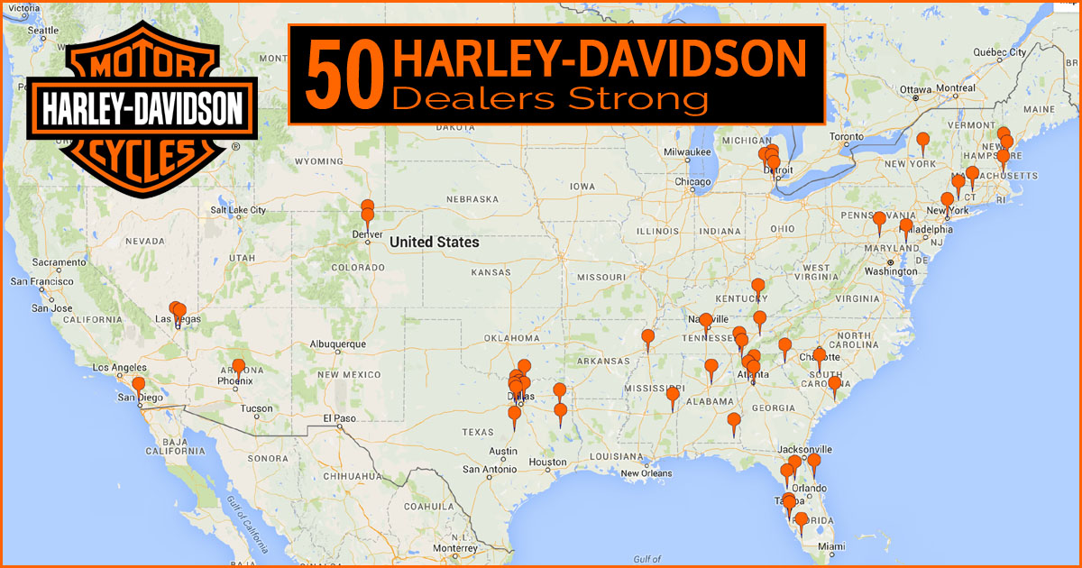 harley davidson dealers in california map Digital Powersports Gets 50th Harley Davidson Dealership harley davidson dealers in california map